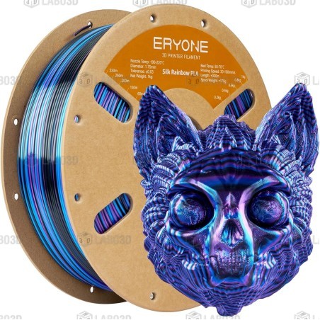 Eryone - PLA - Silk Twist Rainbow - Obsidian (Black Blue Purple) - 1.75mm - 1 Kg