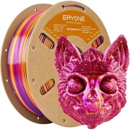 Eryone - PLA - Silk Twist Rainbow - Inferno (Red Gold Purple) - 1.75mm - 1 Kg