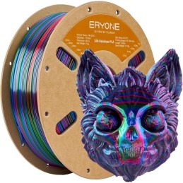 Eryone - PLA - Silk Twist Rainbow - Vortex (Red Blue Green) - 1.75mm - 1 Kg