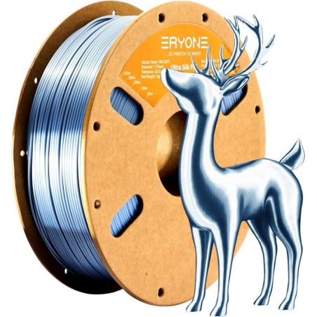 Eryone - PLA Ultra Silk - Silver - 1.75mm - 1 Kg