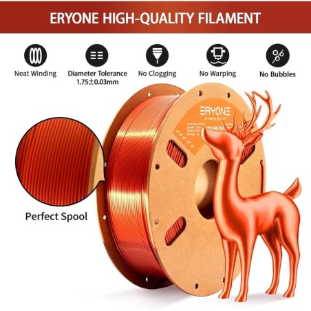 Eryone - PLA Ultra-Silk - Copper - 1.75mm - 1 Kg