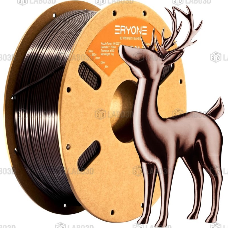 Eryone - PLA Ultra Silk - Dark Gold - 1.75mm - 1 Kg Eryone - PLA Ultra Silk - Dark Gold - 1.75mm - 1 Kg