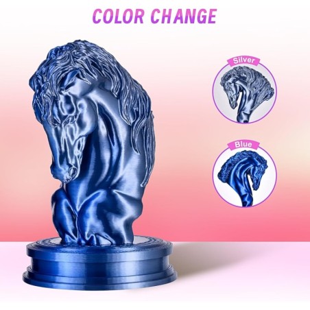 Eryone - PLA High Speed - Silk - Midnight Blue & Silver - 1.75mm - 1 Kg