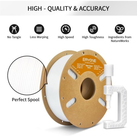 Eryone - PETG High Speed - Blanc (White) - 1.75mm - 1 Kg