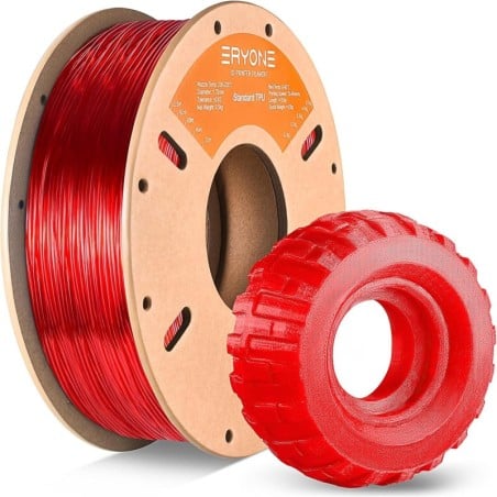Eryone - TPU - Rouge Transparent (Transparent Red) - 1.75mm - 1 Kg