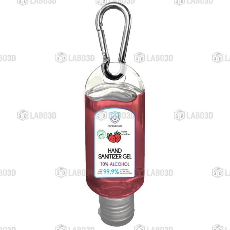 Gel désinfectant 70% Alcohol Fraise 50ml Gel désinfectant 70% Alcohol Fraise 50ml