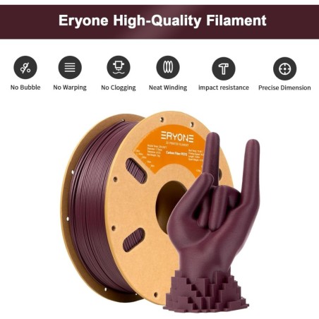 Eryone - PETG-CF - Carbon Fiber - reddish purple - 1.75mm - 1 Kg