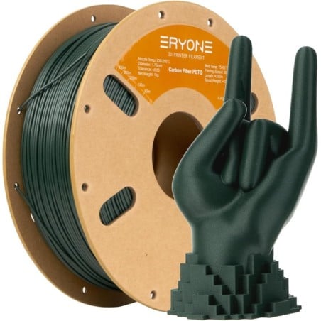 Eryone - PETG-CF - Fibre de Carbone - Vert Olive (Olive Green) - 1.75mm - 1 Kg