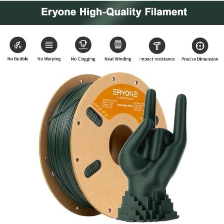 Eryone - PETG-CF - Carbon Fiber - Olive Green - 1.75mm - 1 Kg