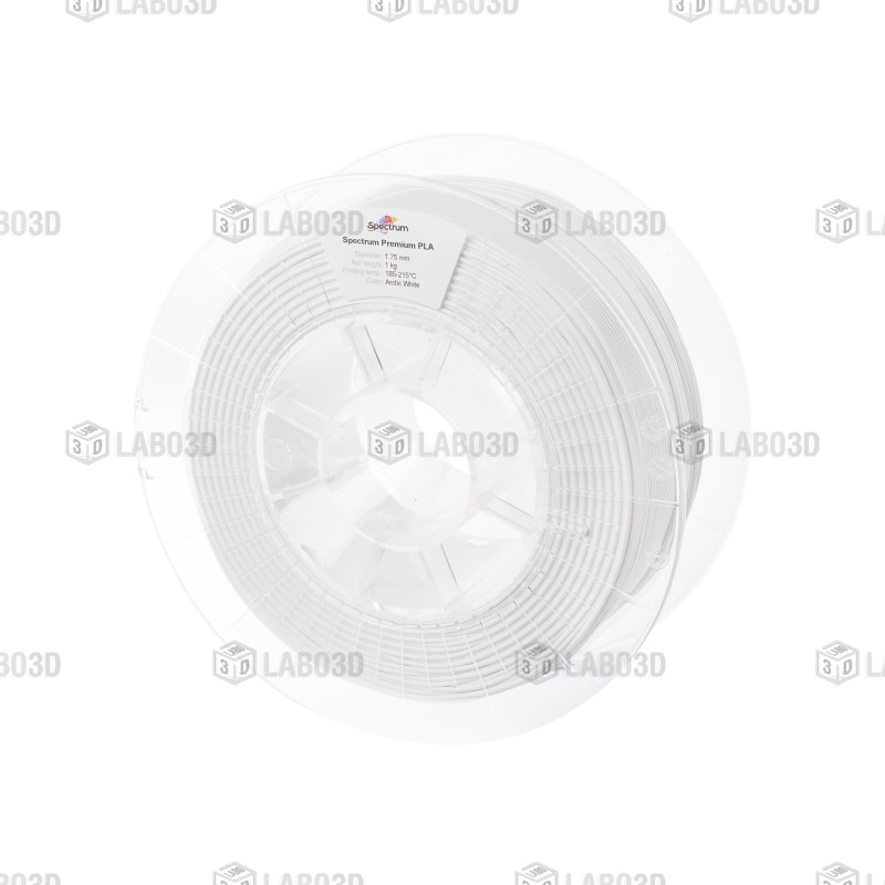 Spectrum - Premium PLA - Arctic White - 1.75mm - 1Kg Spectrum - Premium PLA - Arctic White - 1.75mm - 1Kg