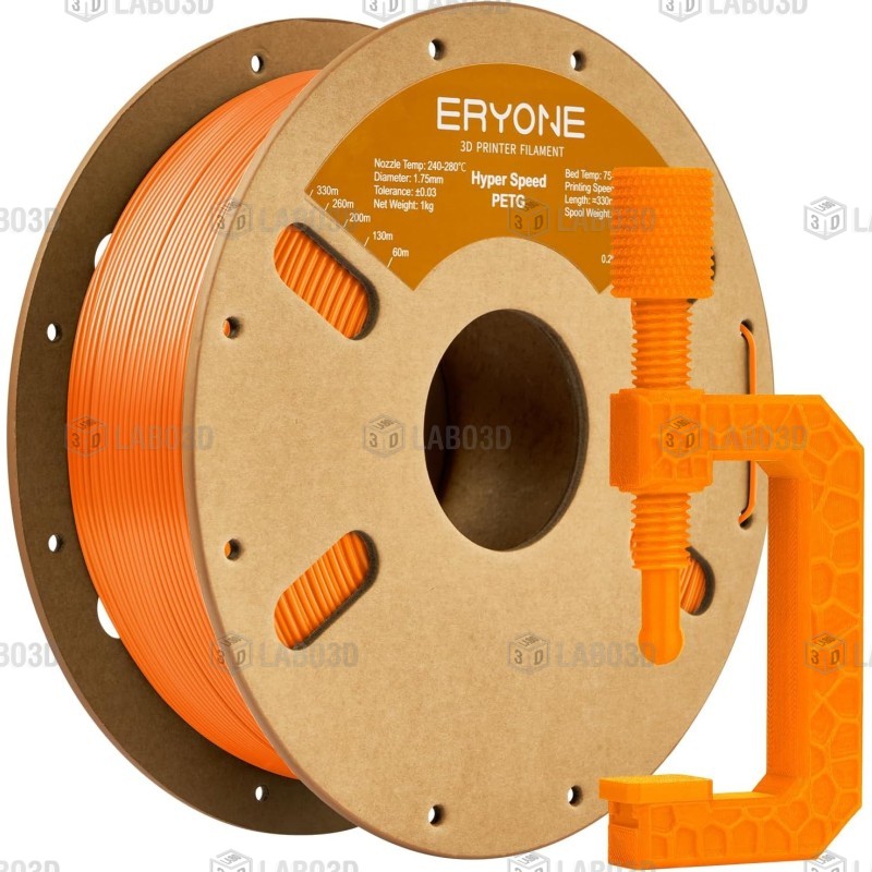 Eryone - PETG High Speed - Orange - 1.75mm - 1 Kg Eryone - PETG High Speed - Orange - 1.75mm - 1 Kg