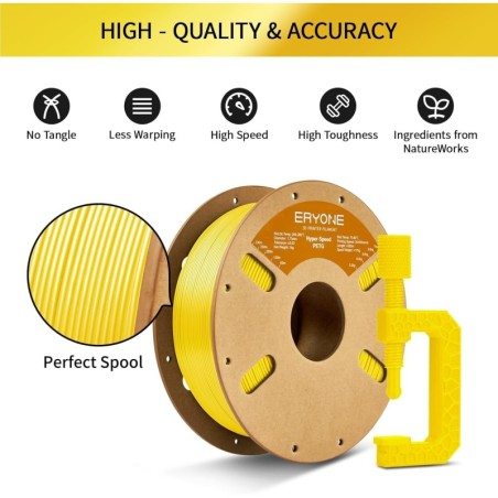 Eryone - PETG High Speed - Jaune (Yellow) - 1.75mm - 1 Kg