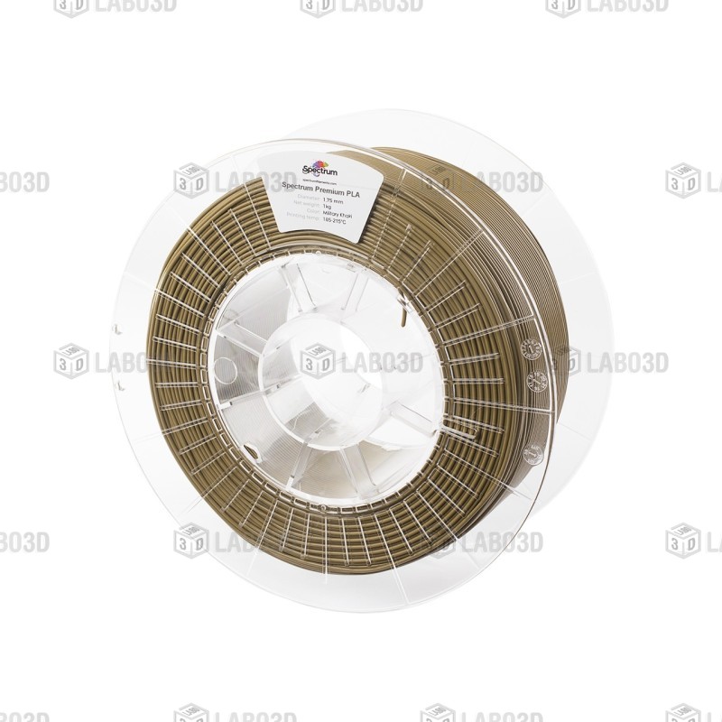 Spectrum - Premium PLA - Gris Kaki (Military Khaki) - 1.75mm - 1Kg Spectrum - Premium PLA - Gris Kaki (Military Khaki) - 1.75mm - 1Kg
