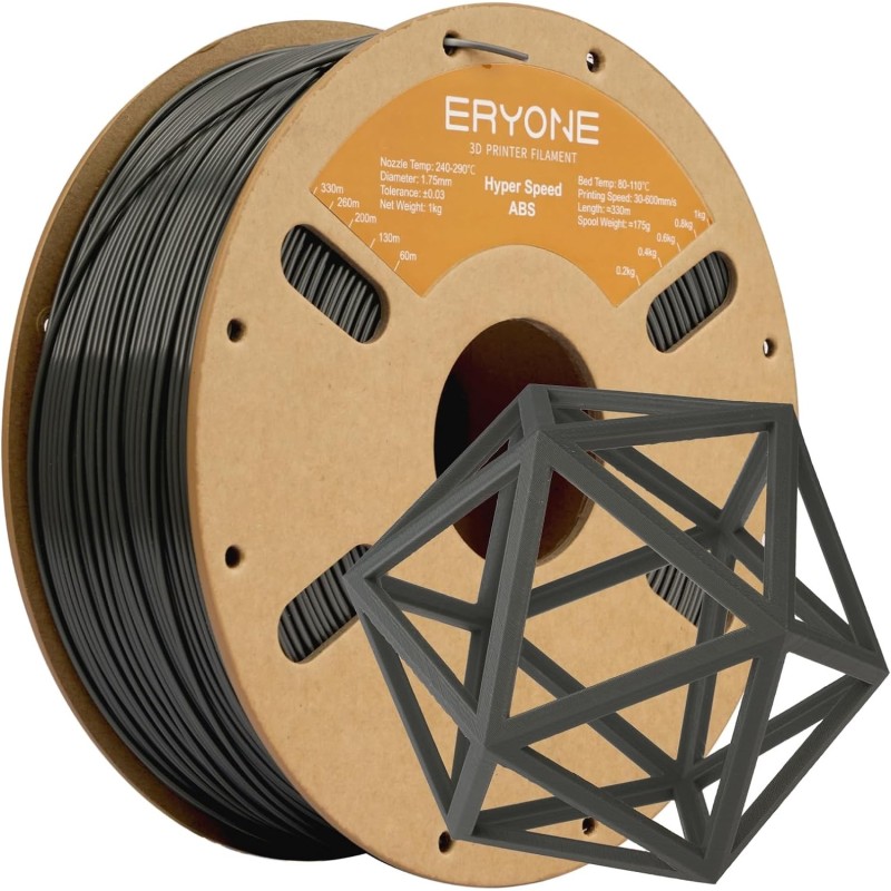 Eryone - ABS High Speed - Gray - 1.75mm - 1 Kg Eryone - ABS High Speed - Gray - 1.75mm - 1 Kg