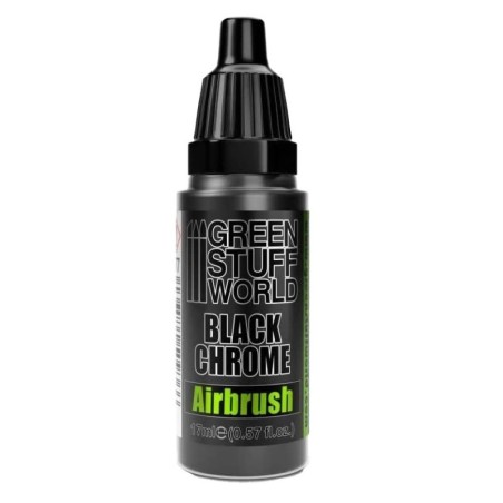 Green Stuff World - Peinture Chrome Noir - Aérographe - 17ml - 2577