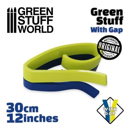 Green Stuff World - Résine Verte En Bande Avec Séparation - 30cm - 9863