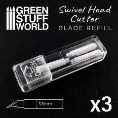 Green Stuff World - Pièces de rechange pour lame à tête pivotante - 3X - 2600