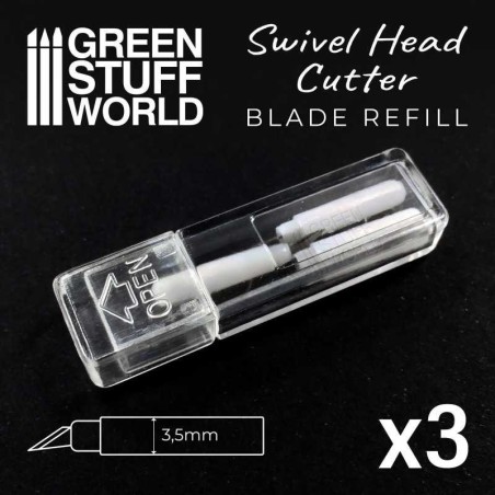 Green Stuff World - Pièces de rechange pour lame à tête pivotante - 3X - 2600