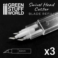 Green Stuff World - Pièces de rechange pour lame à tête pivotante - 3X - 2600