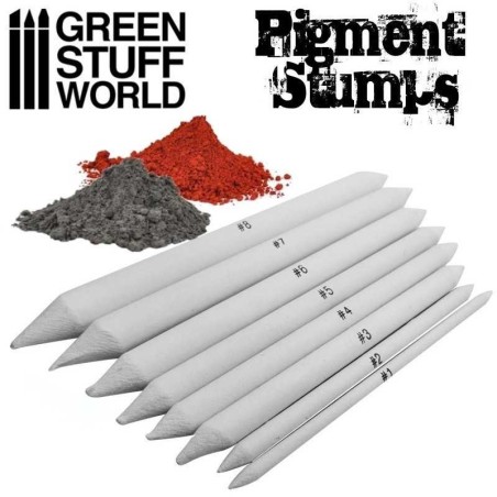 Green Stuff World - Set Estompes Pour Pigments - 8x - 1690