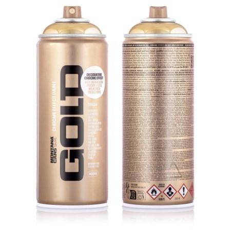 Montana - GOLD - Couleurs Effet Chrome - Chrome Doré (GoldChrome) - 400ml