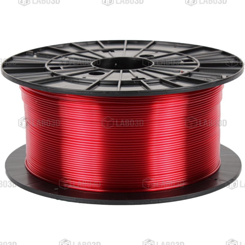 Filament PM - PETG - Rouge transparent (translucent Red) - 1.75mm - 1 Kg Filament PM - PETG - Rouge transparent (translucent Red) - 1.75mm - 1 Kg