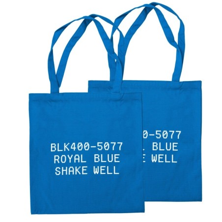Montana - Cotton Bag Donut Print - Bleu Royal (Royal Blue) - 5077