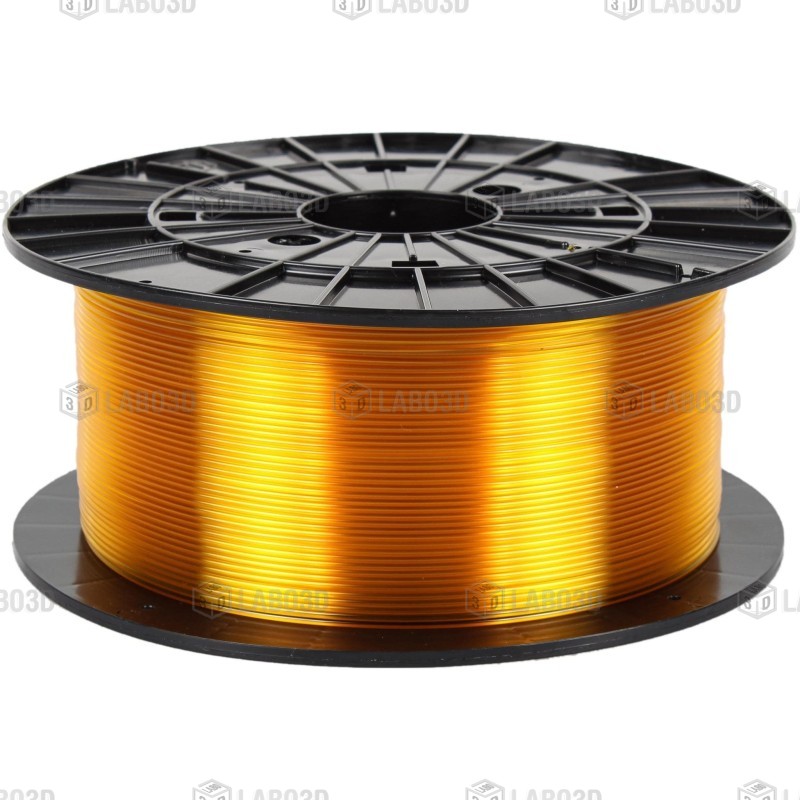 Filament PM - PETG - Jaune transparent (translucent yellow) - 1.75mm - 1 Kg Filament PM - PETG - Jaune transparent (translucent yellow) - 1.75mm - 1 Kg
