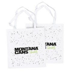Montana - Cotton Bag Typo-Logo + Stars - Blanc (White)