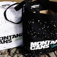 Montana - Cotton Bag Typo-Logo + Stars - Blanc (White)