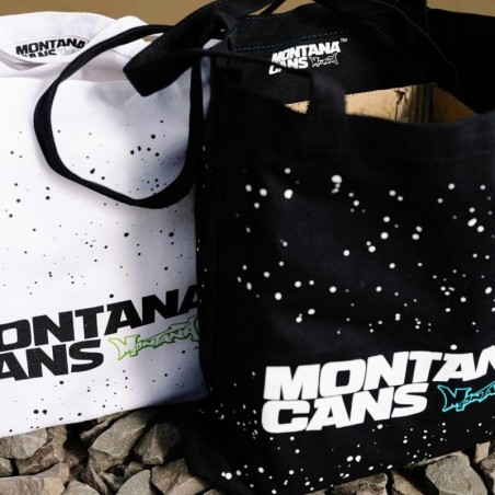 Montana - Cotton Bag Typo-Logo + Stars - Blanc (White)