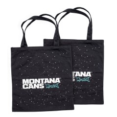 Montana - Cotton Bag Typo-Logo + Stars - Noir (Black)