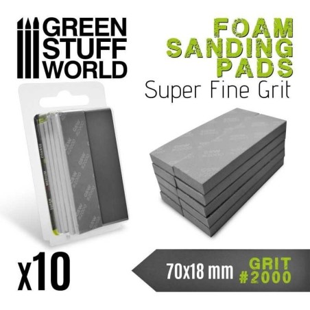 Green Stuff World - Foam Sanding Pads - 2000 grit - 10774