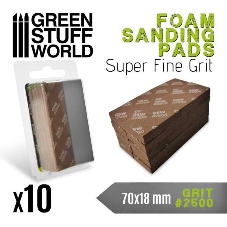 Green Stuff World - Eponge de Ponçage Flexible - Grain 2500 - 10775