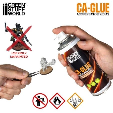 Green Stuff World - Spray Accélérateur Colle cyanoacrylate - 200ml - 5418