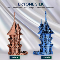 Eryone - PLA Silk Dual-Color - Orange & Blue (Orange & Blue) - 1.75mm - 1 Kg