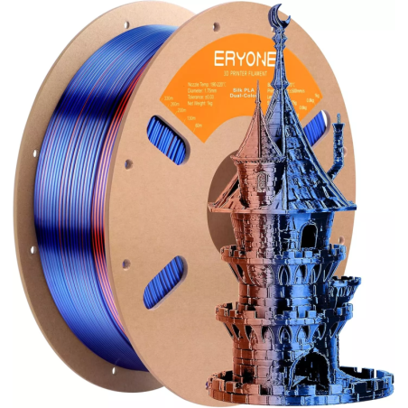 Eryone - PLA Silk Dual-Color - Orange & Blue (Orange & Blue) - 1.75mm - 1 Kg