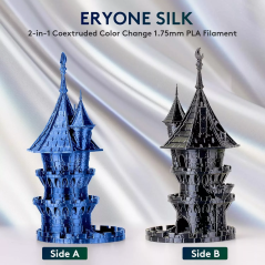 Eryone - PLA Silk Dual-Color - Midnight Blue & Black - 1.75mm - 1 Kg