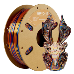 Eryone - PLA - Silk Twist Rainbow - Shadow (Red Gold Blue) - 1.75mm - 1 Kg