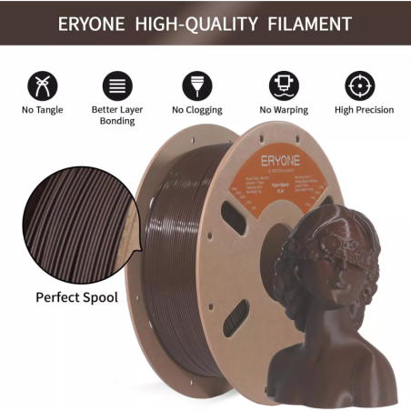 Eryone - PLA+ High Speed - Brun foncé (Dark Brown) - 1.75mm - 1 Kg