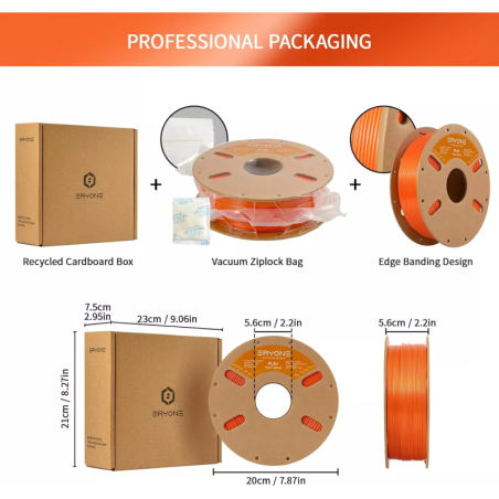 Eryone - PLA+ High Speed - Orange - 1.75mm - 1 Kg