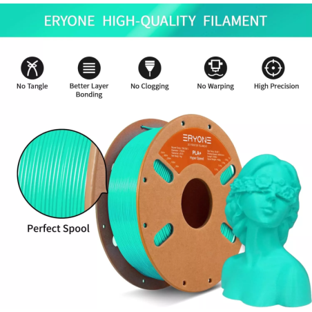 Eryone - PLA+ High Speed - Vert Menthe (Mint Green) - 1.75mm - 1 Kg
