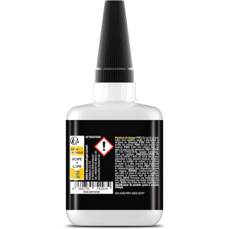Arka - Superglue - colle Impression 3D PLA, ABS, PETG, TPU & plus - Colle Cyanoacrylate fluide - 50Gr