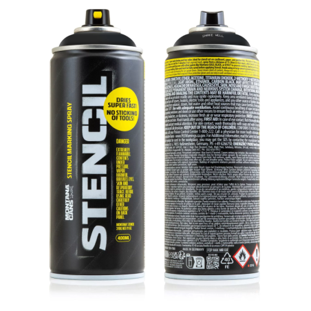 Montana - Stencil - Black - S9000 - 472732- 400ml