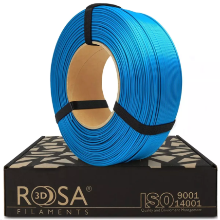 Rosa3D - PLA Starter - Bleu Capri Satin (Capri Blue Satin) - 1.75mm - 1 Kg - Refill