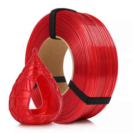 Rosa3D - PETG Standard HS - Red Transparent - 1.75mm - 1 Kg - Refill