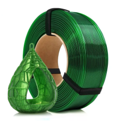 Rosa3D - PETG Standard HS - Pure Green Transparent - 1.75mm - 1 Kg - Refill