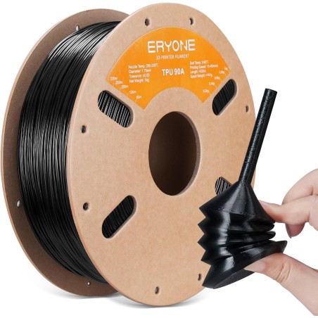 Eryone TPU 90A Flexible Filament – Durable 3D Printing 1.75mm