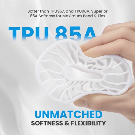 Eryone - TPU 85A - White - 1.75mm - 1 Kg