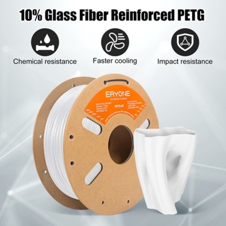 Eryone - PETG-GF - Glass Fiber - White - 1.75mm - 1 Kg